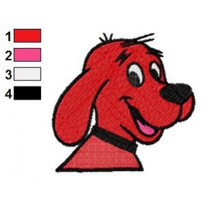 Clifford the Big Red Dog 09 Embroidery Design